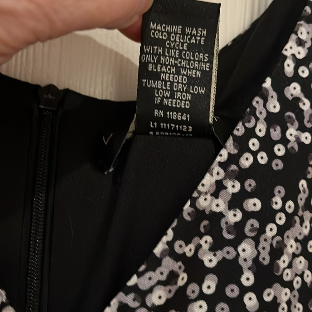 Lane Bryant Black and White Floral Dress - Picture 4 of 6